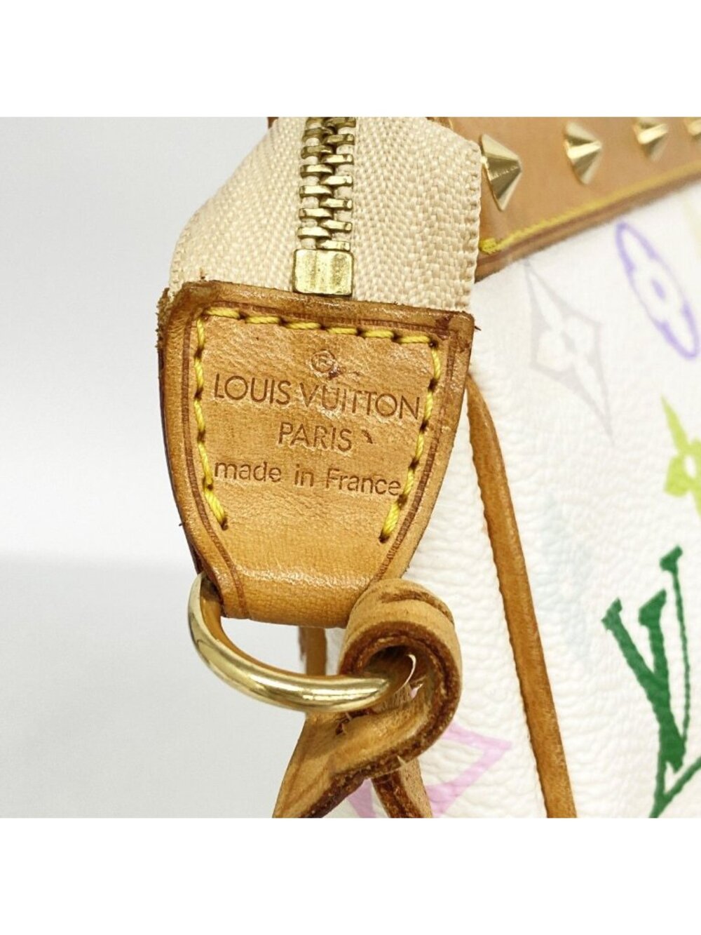 Louis Vuitton Pouch Monogram Multicolor Pochette Blanc - Picture 8 of 10